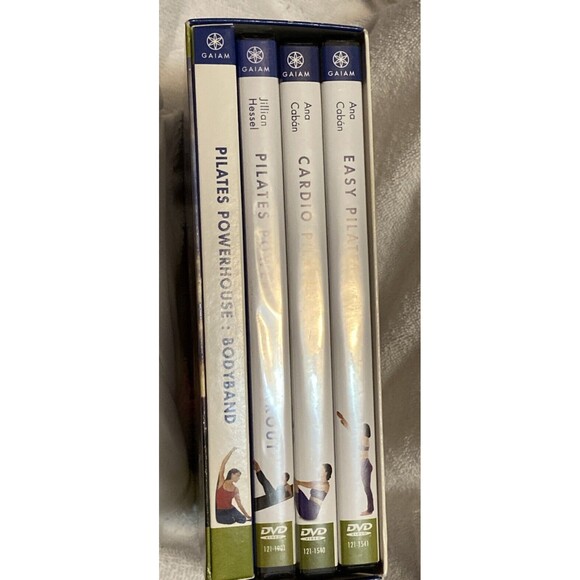 GAIAM Pilates Powerhouse Collection 3-DVD Boxed Set & Body Band Mind Body Health - Picture 4 of 13